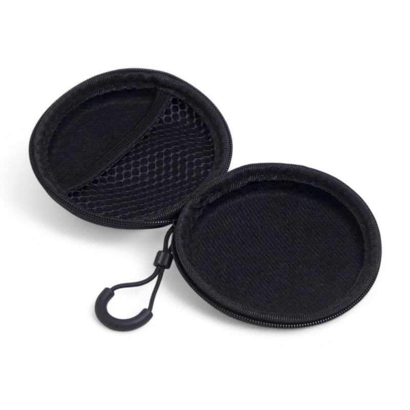 AKORD Hard Carrying Case Bag for Earphones, Grey