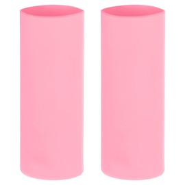 PATIKIL Silicone Sublimation Tumblers Sleeve, 2 Pcs Heat Resistant Seamless Tumblers Wrap for 20 Oz Skinny Sublimation Blank Cups, Pink