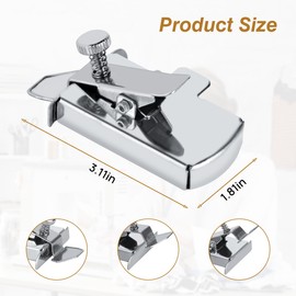 Magnetic Seam Guide, Multifunctional Magnetic Sewing Guide with Clip for Sewing Machine, Hems Sewing Ruler Hemmer Guide, Seam Guide, Hem Guide for Industrial Lockstitch Or Walking Foot Sewing Machine