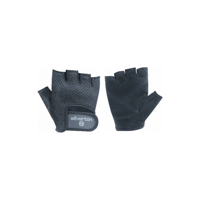 Silverton Pro Fitness Unisex Weightlifting Gloves - L, Black