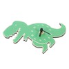 Zerodeko Dinosaur Wall Clock Silent Mini Cartoon Clock for Room