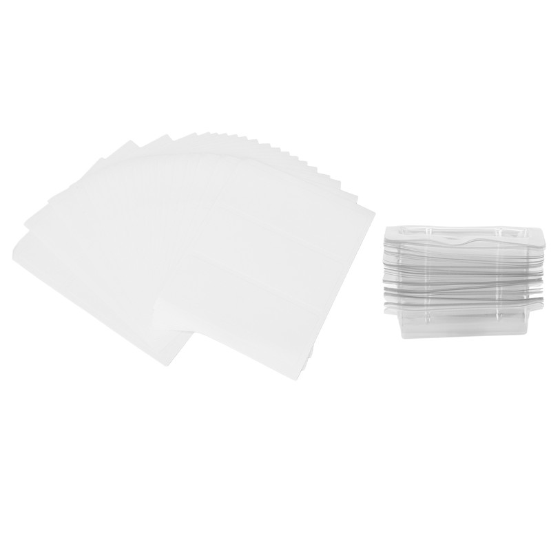 60pcs Lip Balm Pouches Professional DIY Clear Plastic Lip Balm