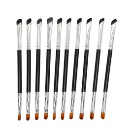 10pcs Sickle Eyeliner Brush Double Ended Sickle Eyeliner Detail Brush for Makeup Cosmetic