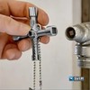 4 Way Multifunctional Utility Key Metal Silver Multi Utility Key