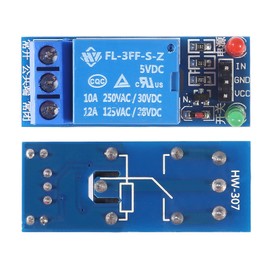 AITRIP 10PCS 5V One Channel Relay Module Relay Switch with OPTO Isolation High Low Level Trigger Compatible with Arduino Raspberry pi ARM AVR