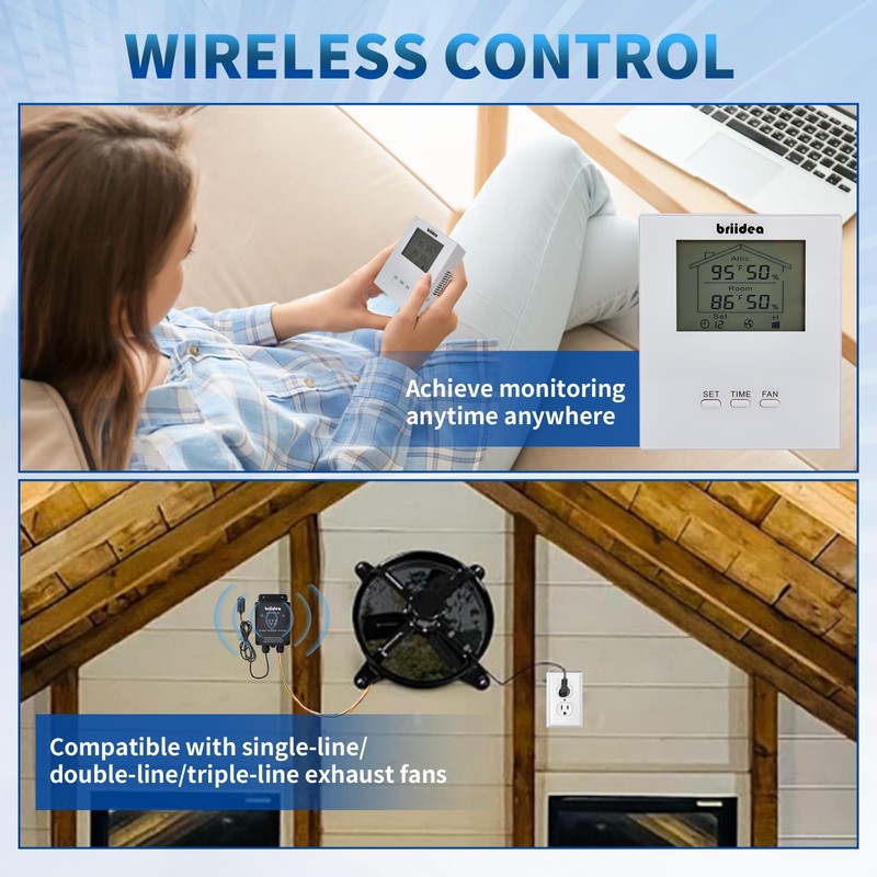 Briidea Wireless & Portable RF Remote Control Kit with Exclusive