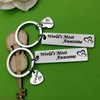 Valentine's Day Gift Appreciation Gift for Grandma Grandpa Keyring Grandmother