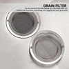 Pack of 3 Sink Strainer with Handle, 1 Piece Brush,