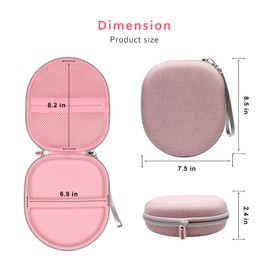 XANAD Headphone Case for Sony WH-CH520, WH-CH720N, soundcore H30i, JBL Tune 510 BT, 520 BT, JR310BT, Marshall Major V, Sony MDR-ZX310, ZX110, Solo 3 Headphones (Pink)