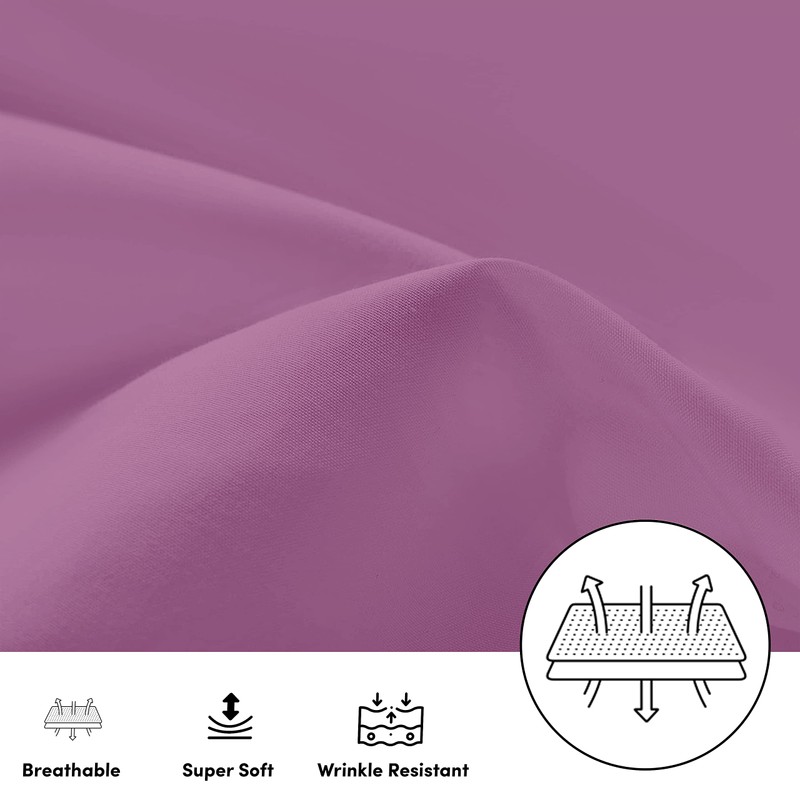 Oxford Homeware Pillow Cases 2 Pack Brushed Microfiber – Standard