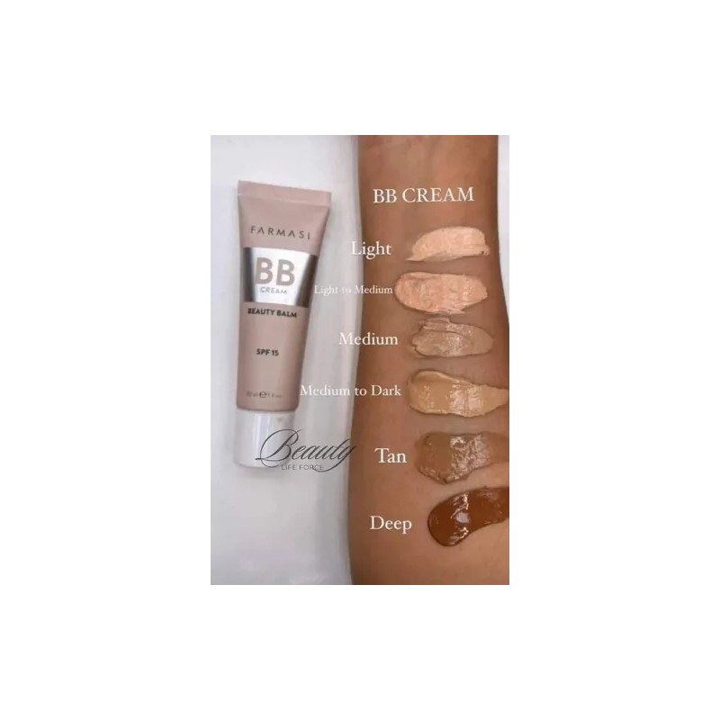 Bb Cream Beauty Balm Efect Spf 15 Farmasi / Tono
