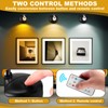 Hortsun 6 Pcs Mini Battery Operated Spotlights with 3 Remote