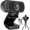 ToLuLu 1080P cámara Web con micrófono Cámara Web HD con
