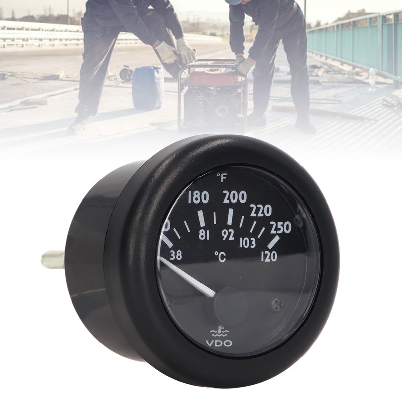 Generator Water Temperature Gauge Pointer Type 52mm Electromagnetic for VDO
