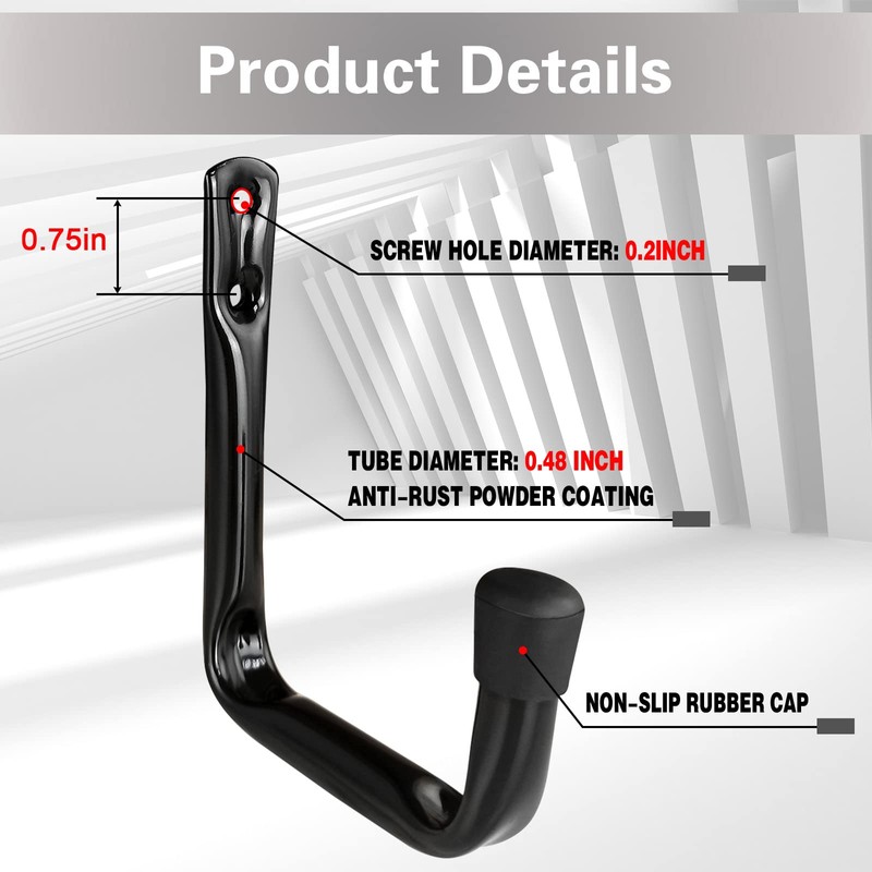 Dreecy J Utility Hooks for Hanging Heavy Duty Garage Storage