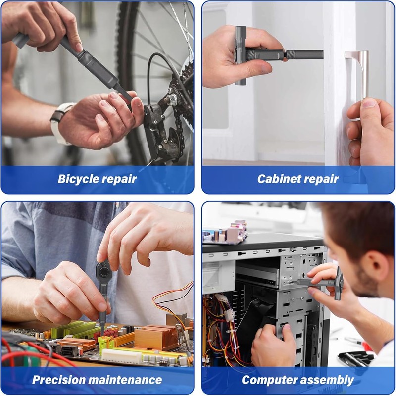 42 in 1 Magnetic Screwdriver Set, Multi Bit Ratcheting Screwdriver