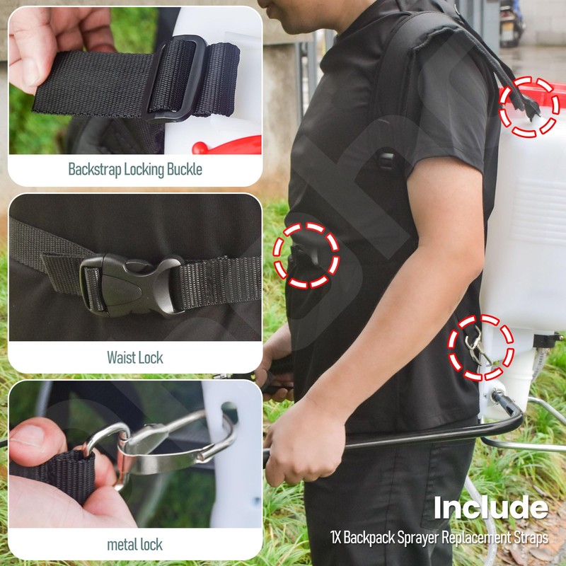 Ohoho Backpack Sprayer Replacement Strap for Most Chapin Backpack Sprayers