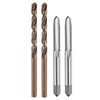 sourcing map Tap and Drill Bit Set, 2pcs M6 x