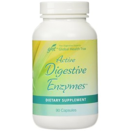 Global Health Trax Active Digestive Enzymes -- 90 Capsules