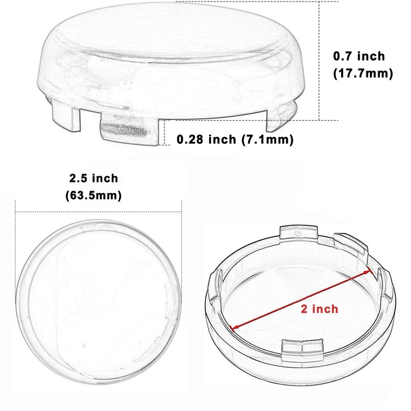 Turn Signal Lights Lens Cover Compatible with Harley Dyna Fatboy