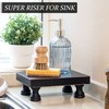 EOSAHR Modern Pedestal Stand for Kitchen Decor : Decorative Wood