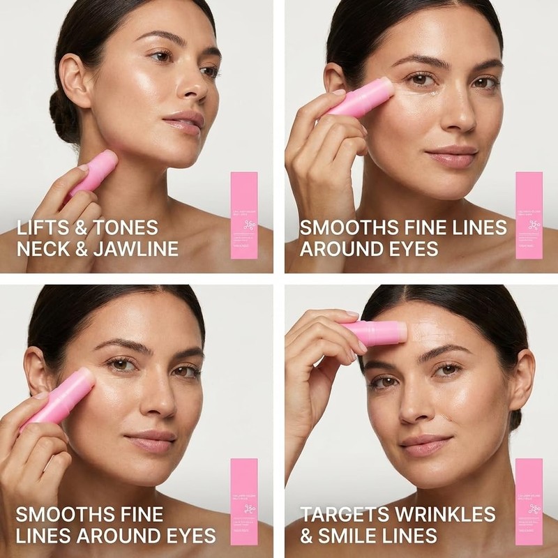 Yooyee Pink Collagen Volume Multi Balm Stick, Firming and Moisturizing,