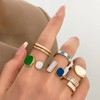 TRUMIGA Juego de 6 Anillos para Mujer, Anillos de Nudillos