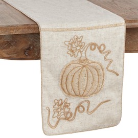 Jute Embroidered Table Runner