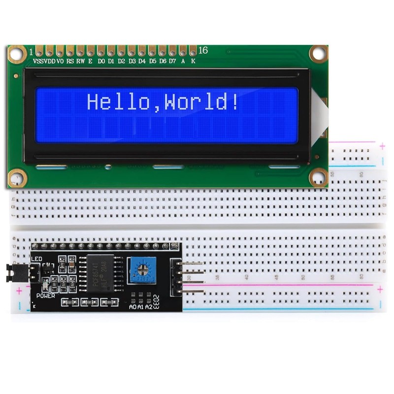 ARCELI IIC I2C TWI 1602 LCD Module Display, Serial 16