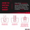 E-Z Lok Externally Threaded Insert, 303 Stainless Steel, #6-32 Internal