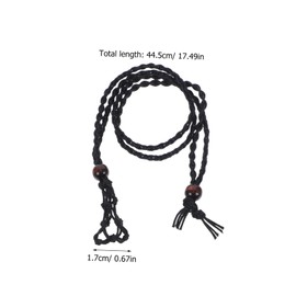 SEWACC Djustable Braided Necklace Cord 3pcs Crystal Cage Necklace Holder for Women Macrame Cord Jewelry Making