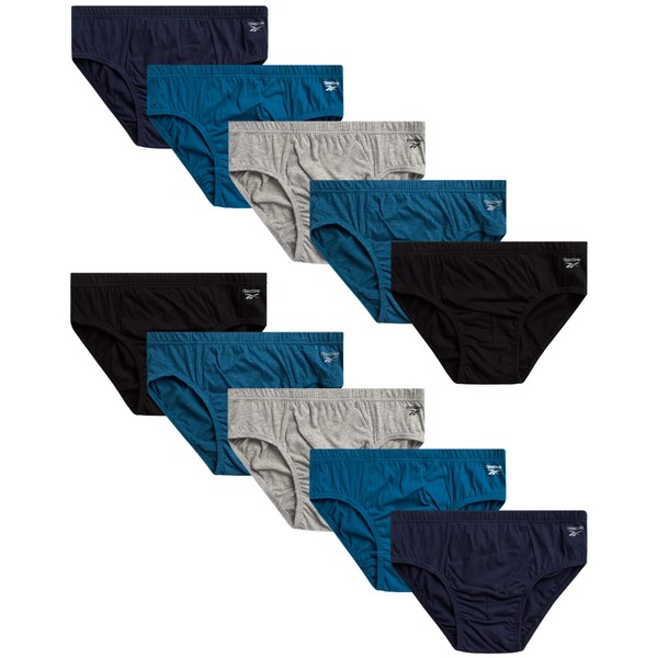 Reebok Men's Briefs - 10 Pack Classic Soft Stretch Low