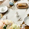 Artoid Mode Carrots Rabbit Bunny Happy Easter Table Runner, Spring
