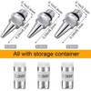 HUBEST 9pcs 0.2mm 0.3mm 0.5mm Airbrush Nozzles with 1 Airbrush
