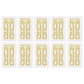 ASHATA 10Pcs Cell Phone Booster Sticker, Mobile Phone/Walkie Talkies/Buzzers Enhancement Sticker for Outdoor Camping Elevators Tunnels and Mountains