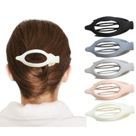 5Pcs French Flat Claw Clips for Women Girls Thick or Thin Hair Large Size Matte Finish Hair Barrettes Strong Hold Hair Accessories