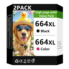 664XL Cartuchos de tinta compatibles con HP 664 Cartucho de tinta negro y color Combo Pack de repuesto para HP 664XL Tinta Funciona con Impresora Deskjet 1115 2135 2138 2675 3635 3775 3636 3638 4535