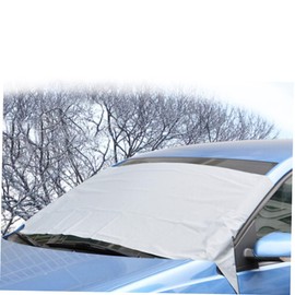 Gatuida Dual Frost Guard Protector Peva Windproof Ice Cover and Sun Visor for Windshields Easy to Install Heavy Duty for Weather