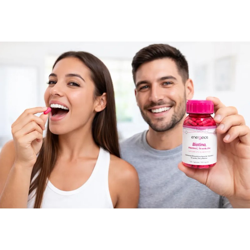 Biotina 120 Caps Y Creatina Monohidratada 500mg Energios