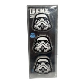 Puckator The Original Stormtrooper 3 Piece Eraser Set - Rubber Erasers Stationery Set - Party Bag Fillers for Girls and Boys - Multipack Pencil Rubbers Cool Kids School Rubbers Starting School Gifts
