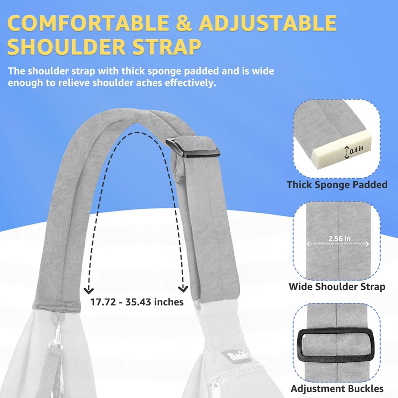 Lukovee Pet Sling, Hand Free Dog Sling Carrier Adjustable Padded