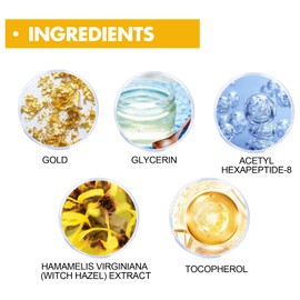 Alelyer Gold Foli Peel-Off Mask, 98% Gold Foil Peel-Off Mask, Face Mask, Gold Peel Off Mask, Peel-Off Anti-Wrinkle Whiten Mask, Lifting Firming Masks