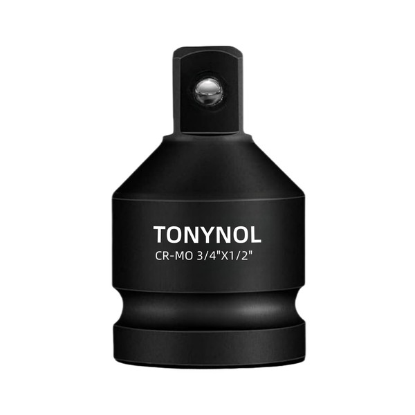 TONYNOL Impact Socket Adapter 3/4" F to 1/2" M,Cr-Mo Steel,