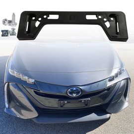 FASTCHE Front License Plate Frame Compatible with 2017 2018 2019 2021 2022 Prius Prime Front Bumper License Plate Holder Mounting Bracket Replace # TO1068153 5211447210