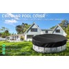Pool Cover 18 Ft round Pool Cover with Reflective Strips,