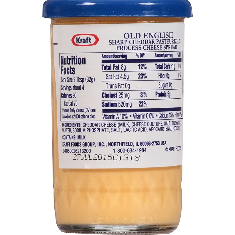Old English, Sharp Cheddar Cheese Spread, 5 oz (3 Jar)