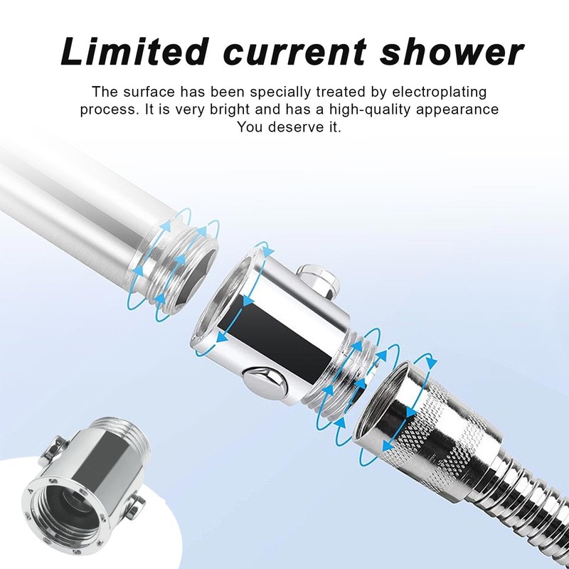 LWLWA Plastic Shut-off Valve, Fully Galvanised Diverter Valve Shower, One-Click