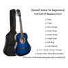 BESYOU 38in Beginner Acoustic Guitar Basic Starter Kit Tuner Bag