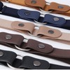 KASSAI Women's Loop Belt with Ring Buckle 2-Way Rubber Belt,