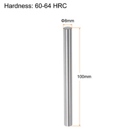 sourcing map Linear Motion Rod Shaft Guide 8 mm x 100 mm Bearing Steel Chrome-Plated Smooth Hardened High Precision Linear Motion Shaft Linear Guide for 3D Printer CNC DIY Tools Pack of 4